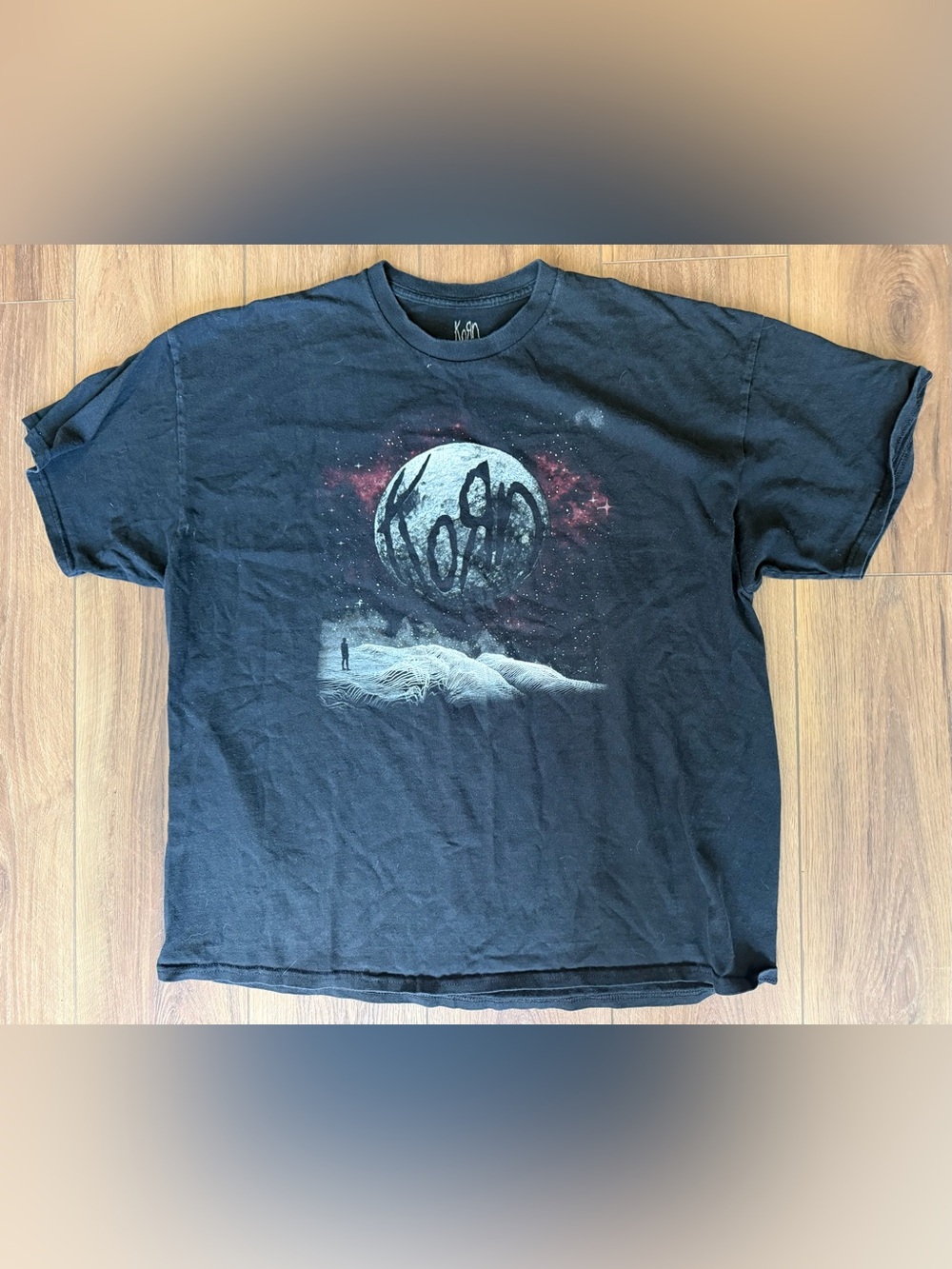 Korn Shirt Mens XXL Black 2022 Summer Tour Moon Graphic T-Shirt Tee